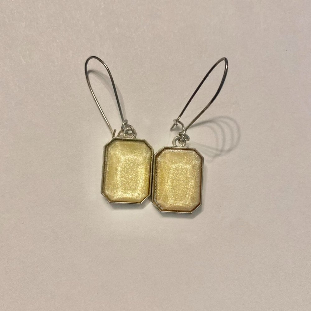 NEW Yellow Stone Drop Earrings